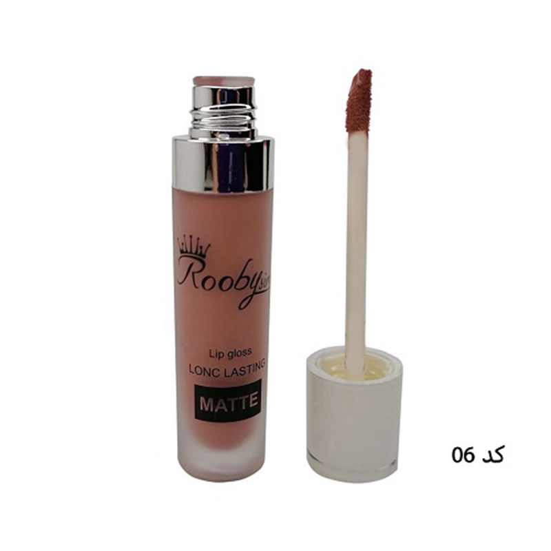 424-1.jpg رژ لب مایع 24 ساعته مات شماره 06 روبی سیما - Rooby Sima - Image 1