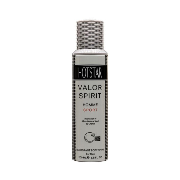 0077256_-valor-spirit-200-.jpeg اسپری مردانه هات استار مدل آلور هوم اسپرت (Valor Spirit) حجم 200 میل - Hotstar - Image 1