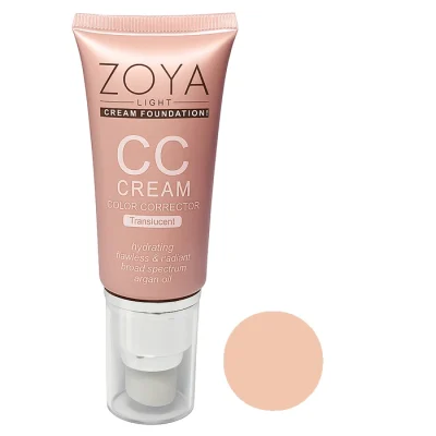 کرم پودر سی سی حاوی روغن آرگان شماره ZCC 03 حجم 30 ميل زويا - ZOYA