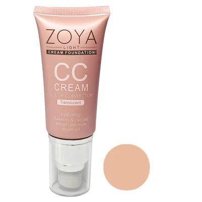 کرم پودر سی سی حاوی روغن آرگان شماره ZCC 04 حجم 30 ميل زويا - ZOYA