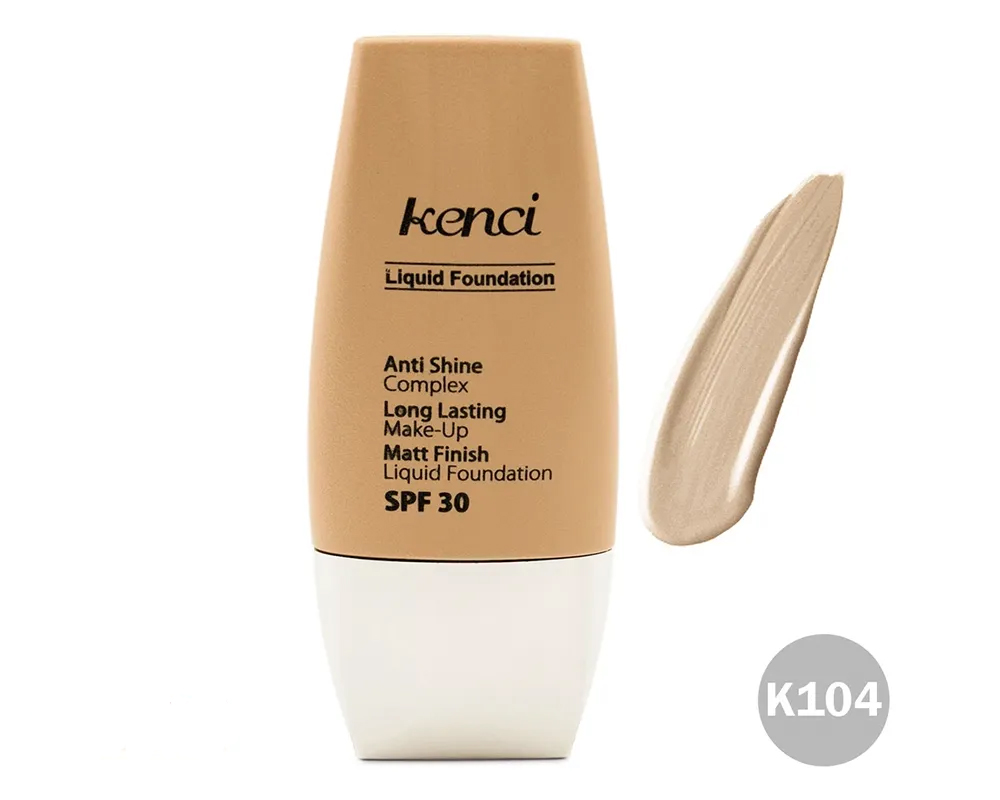 104 کنسی کرم پودر تيوپي SPF 30 حجم 30 ميل شماره NO:K04 کنسي - KENCI