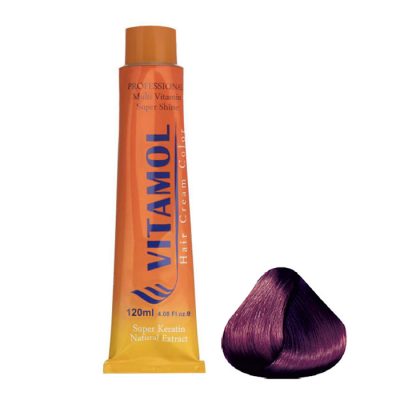 رنگ مو ارغوانی کد 452.11 حجم 120 ميل ويتامول - VITAMOL