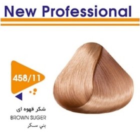 رنگ مو شکر قهوه ای کد 458.11 حجم 120 ميل ويتامول - VITAMOL