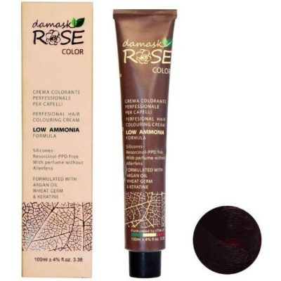 رنگ مو ماهگونی تيره کد 5.8 حجم 100 ميل داماسک رز - DAMASK ROSE