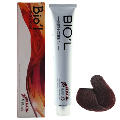 رنگ مو قهوه ای گوشتی شماره 5.85 حجم 100 ميل بيول - BIOL