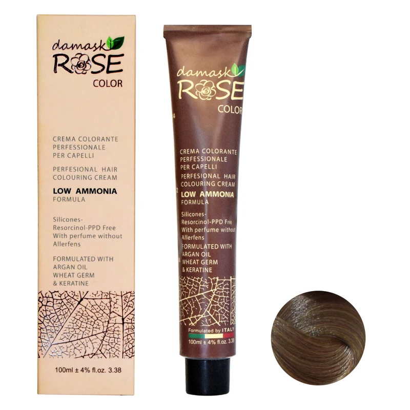 6.75 داماسک رنگ مو بلوند تنباکويی متوسط کد 6.75 حجم 100 ميل داماسک رز - DAMASK ROSE