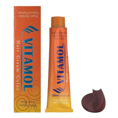 رنگ مو بلوند ماهگونی متوسط کد 7.26 حجم 120 ميل ويتامول - VITAMOL