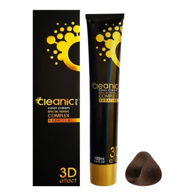 رنگ موي سوپر کراتينه 100 ميل بلوند شني متوسط کد 7.32 کلينيک کيندي - Cleanic Kindii