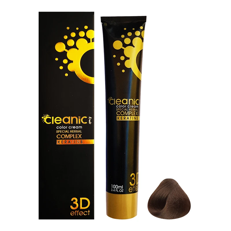 7.32 کلینیک رنگ موي سوپر کراتينه 100 ميل بلوند شني متوسط کد 7.32 کلينيک کيندي - Cleanic Kindii