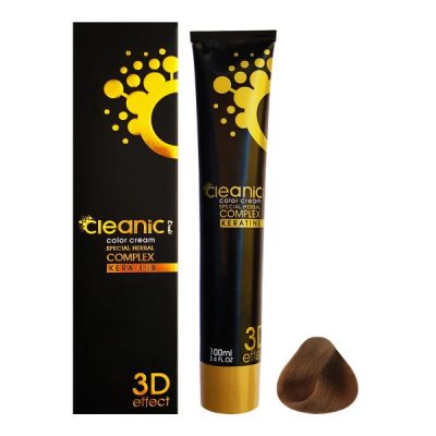 رنگ موی سوپر کراتينه بلوند تنباکويی متوسط کد 7.45 حجم 100 ميل کلينيک کيندی - Cleanic Kindii