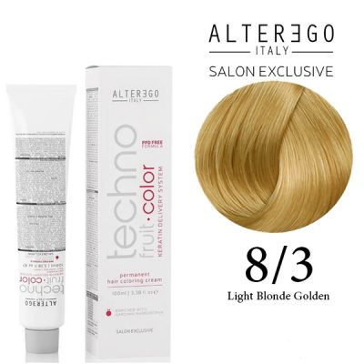 رنگ مو Blonde Golden کد 8/3 حجم 100ميل آلتراگو - ALTEREGO