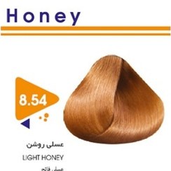 رنگ مو عسلی روشن کد 8.54 حجم 120 ميل ويتامول - VIAMOL