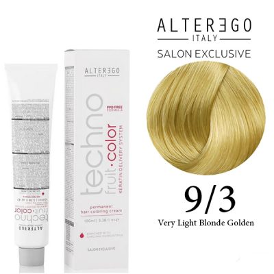 رنگ مو Very Light Blonde Golden کد 9/3 حجم 100ميل آلتراگو - ALTEREGO