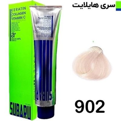رنگ مو حجم 120 ميل فانتزي طلايي کد 902 سوبارو - SUBARU