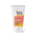 کرم ضد آفتاب بی رنگ پتال رز spf90  مناسب پوست چرب حجم 50 میلی لیتر _ Petal Rose
