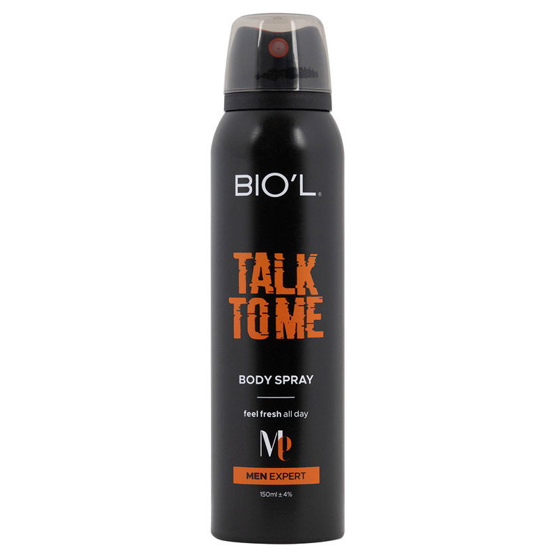 اسپری بدن تالک اسپری خوشبو کننده بدن آقايان مدل TALK TO ME حجم 150 ميل بيول - BIOL