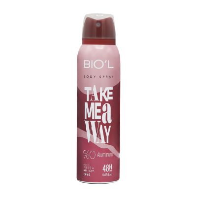 اسپری خوشبو کننده بدن آقايان حجم 150 ميل مدل TAKE ME AWAY بيول - BIOL