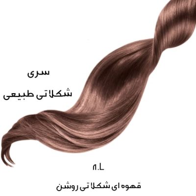 رنگ مو سوپر کراتينه بلوند شکلاتی روشن کد 8L حجم 100 ميل نيترو پلاس - nitro