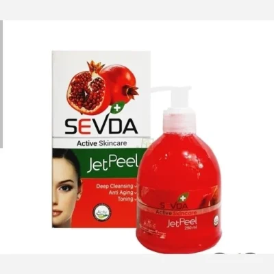 ژل لايه بردار پوست مدل JetPEEL انار حجم 250 ميل سودا - SEVDA