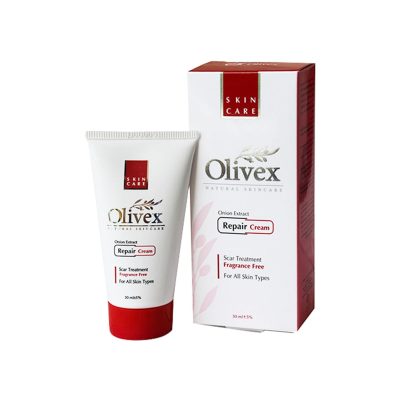 کرم ترميم کننده مناسب پوستهای آسيب ديده مدل Repair Cream حجم 30 ميل اليوکس - OLIVEX