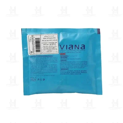 ساشه پودر دکلره بدون غبار رنگ آبی حجم 50 گرم ويانا - viana