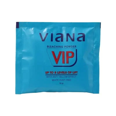 ساشه پودر دکلره بدون غبار رنگ آبی حجم 50 گرم ويانا - viana