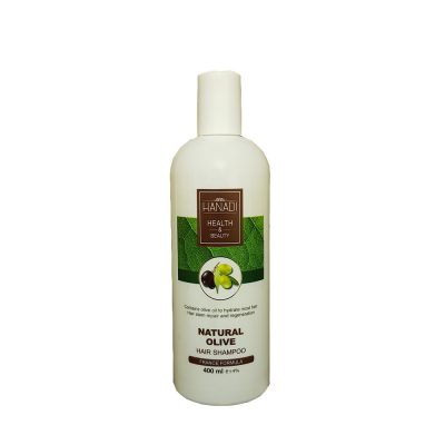 شامپو مناسب موهای خشک حاوی روغن زيتون و آبرسانی مدل NATURAL OLIVE حجم 400 ميل هانادی - HANADI