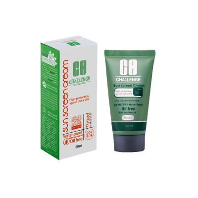 کرم ضد آفتاب کرم پودری SPF50 حجم 50 ميل چلنج - CHALLENGE