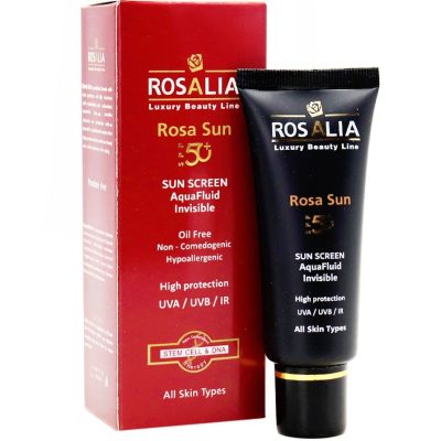 کرم ضد افتاب بي رنگ حجم 40 ميل مناسب انواع پوست SPF 50 رزاليا - ROSALIA