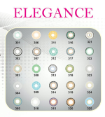 لنز چشم  String Gray 1  کد 310 الگانس - Elegance - Image 2