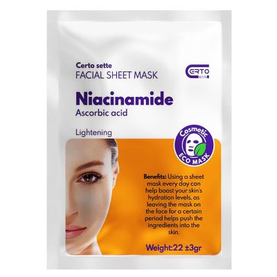 ماسک صورت مدل روشن کننده پوست Niacinamide حجم 22 گرم سرتو سته - Certo sette