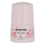 دئودورانت رولی ضد تعريق زنانه 48 ساعته مدل Pink Petal حجم 50 میل ويت يو - WITH YOU