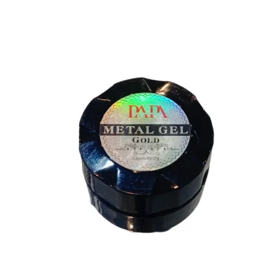 متال ژل رنگ طلايی GOLD حجم 8 ميل پاپا - PAPA
