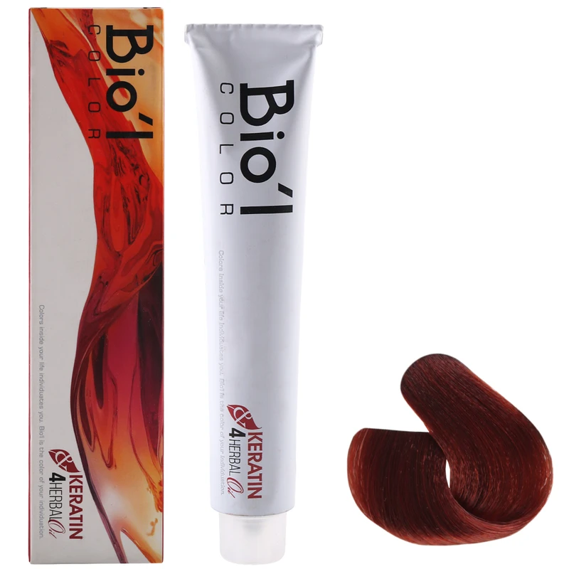 مسی تیره رنگ مو شماره 5.4 مسی خيلی تيره حجم 100 ميل بيول - BIOL