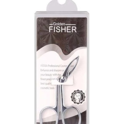 موچين دسته خم فلزی نقره ای مينياتوری کد 606 گلدن فيشر - GOLDEN FISHER