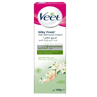 کرم موبر بدن سبز مخصوص پوست خشک مدل Green Veet body hair removal cream حجم 100 گرم ويت - Veet