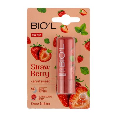 بالم لب توت فرنگی مدل Straw Berry حجم 4.8 گرم بيول - BIOL