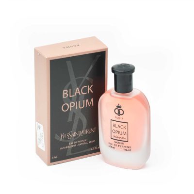 ادکلن (ادو پرفيوم) زنانه مدل بلک اوپيوم BLACK OPIUM حجم 50 ميل پاشا - PASHA
