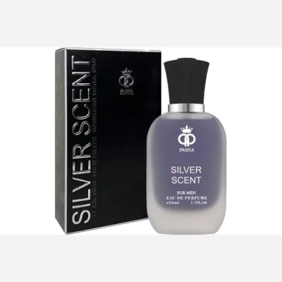ادکلن (ادو پرفيوم) مردانه مدل سيلور سنت SILVER SCENT حجم 50 ميل پاشا - PASHA