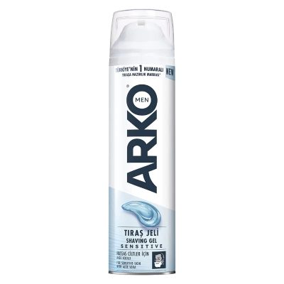ژل اصلاح مدل Sensitive مناسب پوست حساس حجم 200 ميل آرکو - ARKO