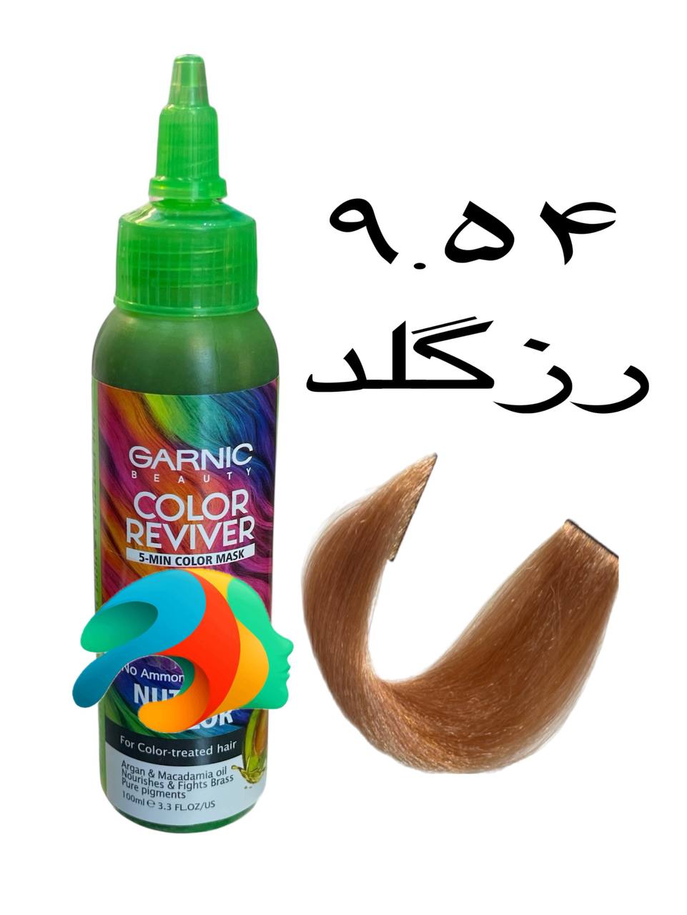 9.54 تينت رنگ مو رزگلد کد 9.54 حجم 100 ميل گارنيک - GARNIC