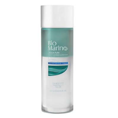 محلول دو فازی پاک کننده آرايش چشم و لب مدل AQUA PURE حجم 120 میل بايومارين - Bio Marine