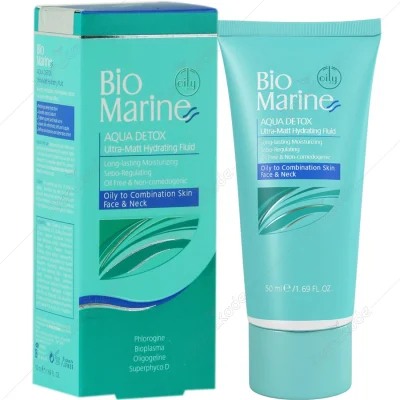 فلوئيد رطوبت رسان و مات کننده پوست مدل AQUA DETOX حجم 50 گرم بايومارين - Bio Marine