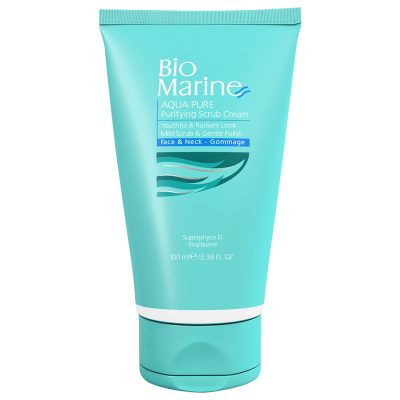 کرم ساينده و پاک کننده پوست مدل AQUA PURE لايه بردار و پاکسازی پوست حجم 100 ميل بايومارين - Bio Marine