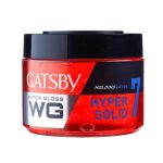 ژل حالت دهنده مو کاسه ای قرمز مدل Hyper Solid 7 حجم 300 گرم گتسبی - GATSBY