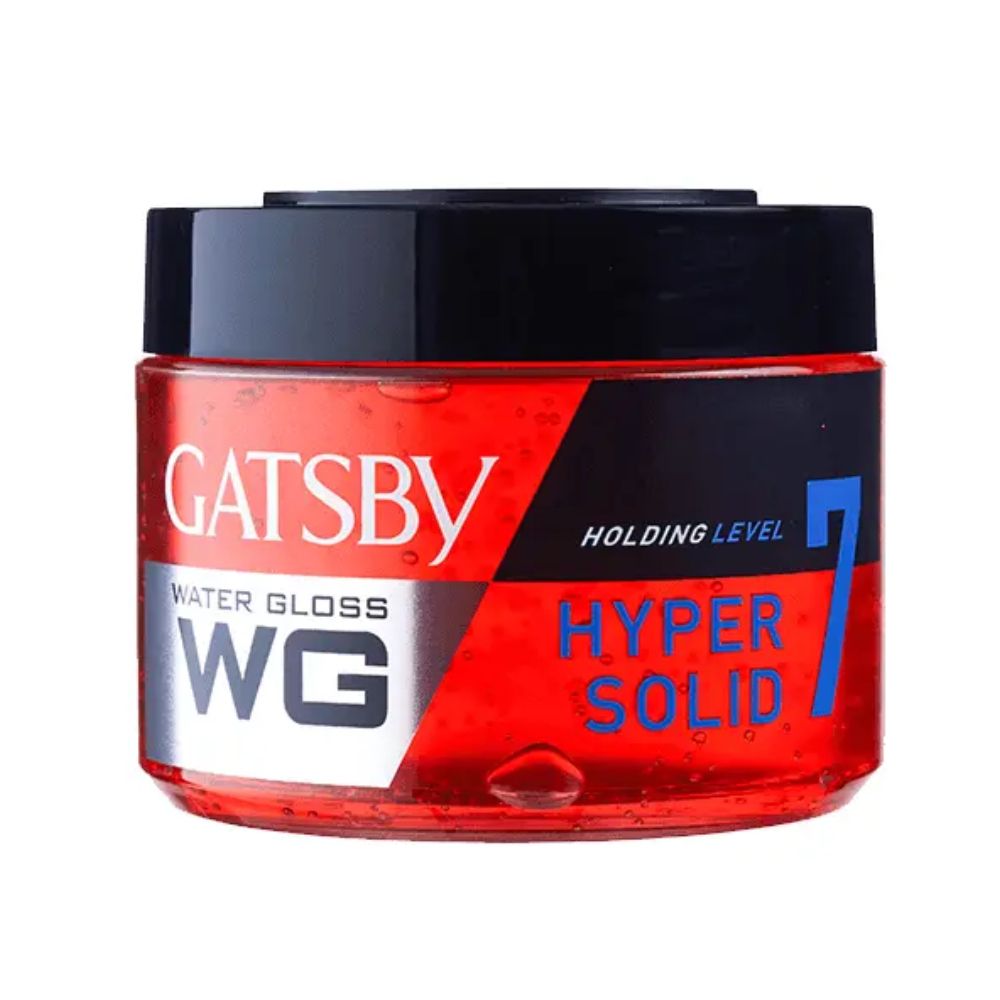 ژل قرمز ژل حالت دهنده مو کاسه ای قرمز مدل Hyper Solid 7 حجم 300 گرم گتسبی - GATSBY