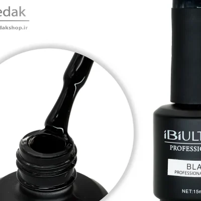 لاک ژل حجم 20 ميل رنگ مشکي BLACK اي بي اي – IBI
