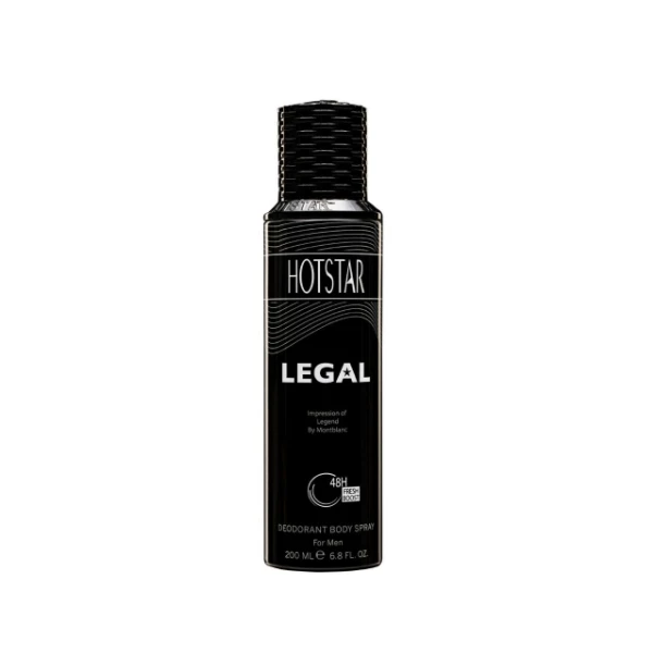 اسپری legal اسپری دئودورانت مدل مردانه Legal حجم 200 ميل هات استار - HOTSTAR