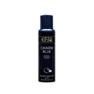 اسپری دئودورانت مدل مردانه Charm Blue حجم 200 ميل هات استار - HOTSTAR