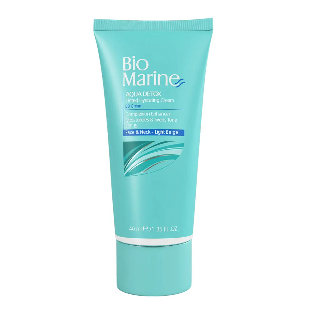 ب ب کرم رطوبت رسان رنگی مدل BB کرم رنگ بژ روشن SPF15 حجم 40 ميل بايومارين - Bio Marine